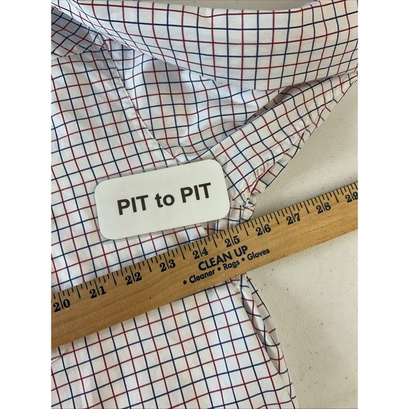 Miller Ranch Red/White Check Western Wear Button Front Long Shirt Cowboy XXL - Picture 6 of 8